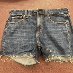Rag & Bone 5-Pocket Cutoff Jean Shorts Raw Hem 26 Waist Super Cute! Denim!